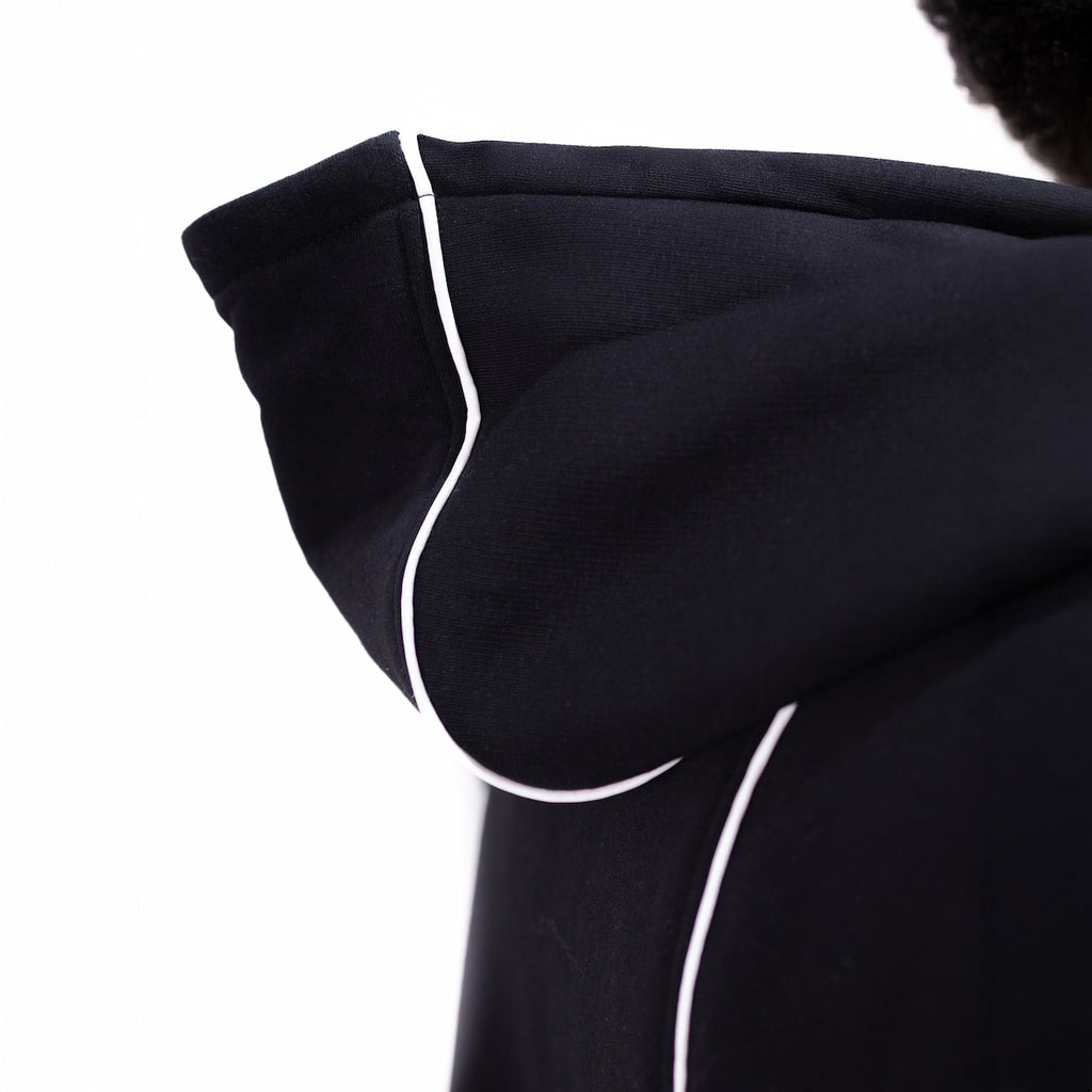 Onyx Black Zip Hoodie