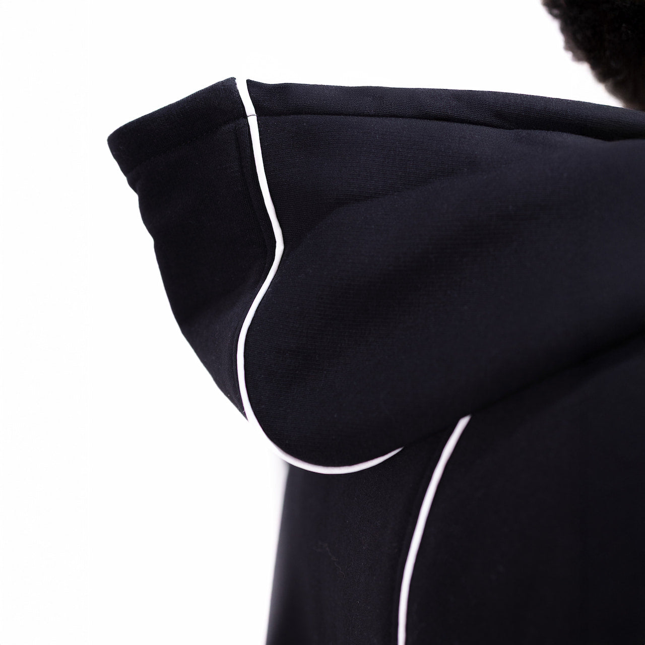 Onyx Black Zip Hoodie
