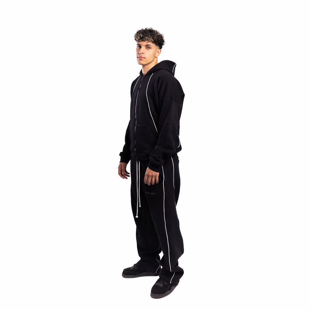 Onyx Black Full Tracksuit Set