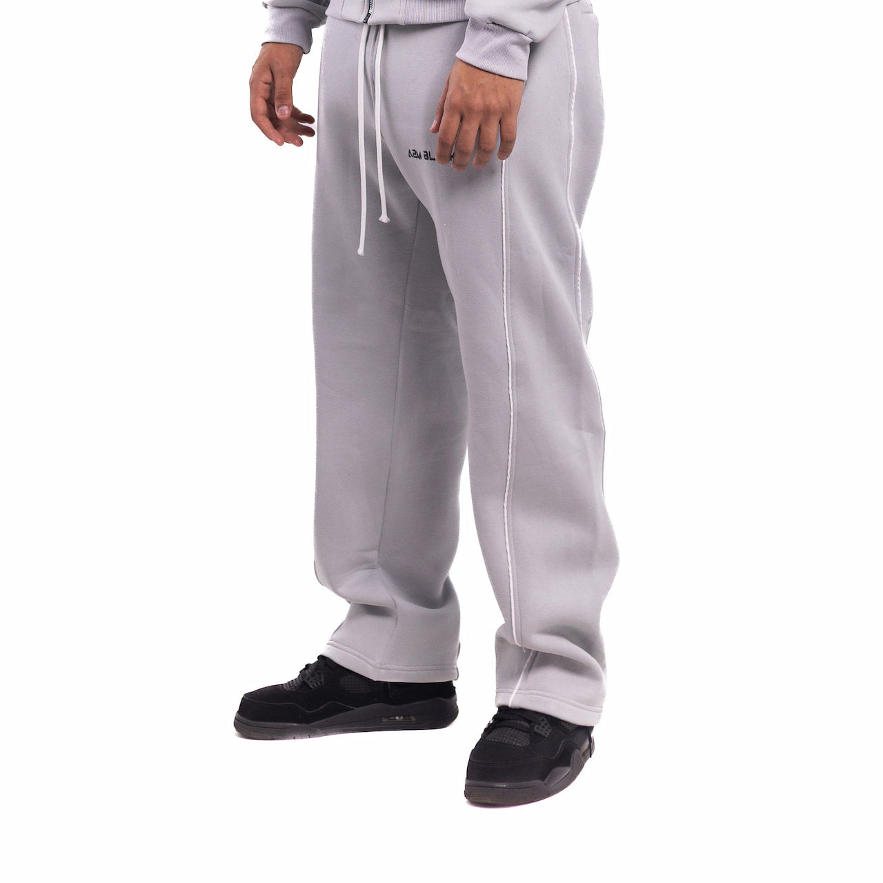 Soft Fog Grey Tracksuit Pants