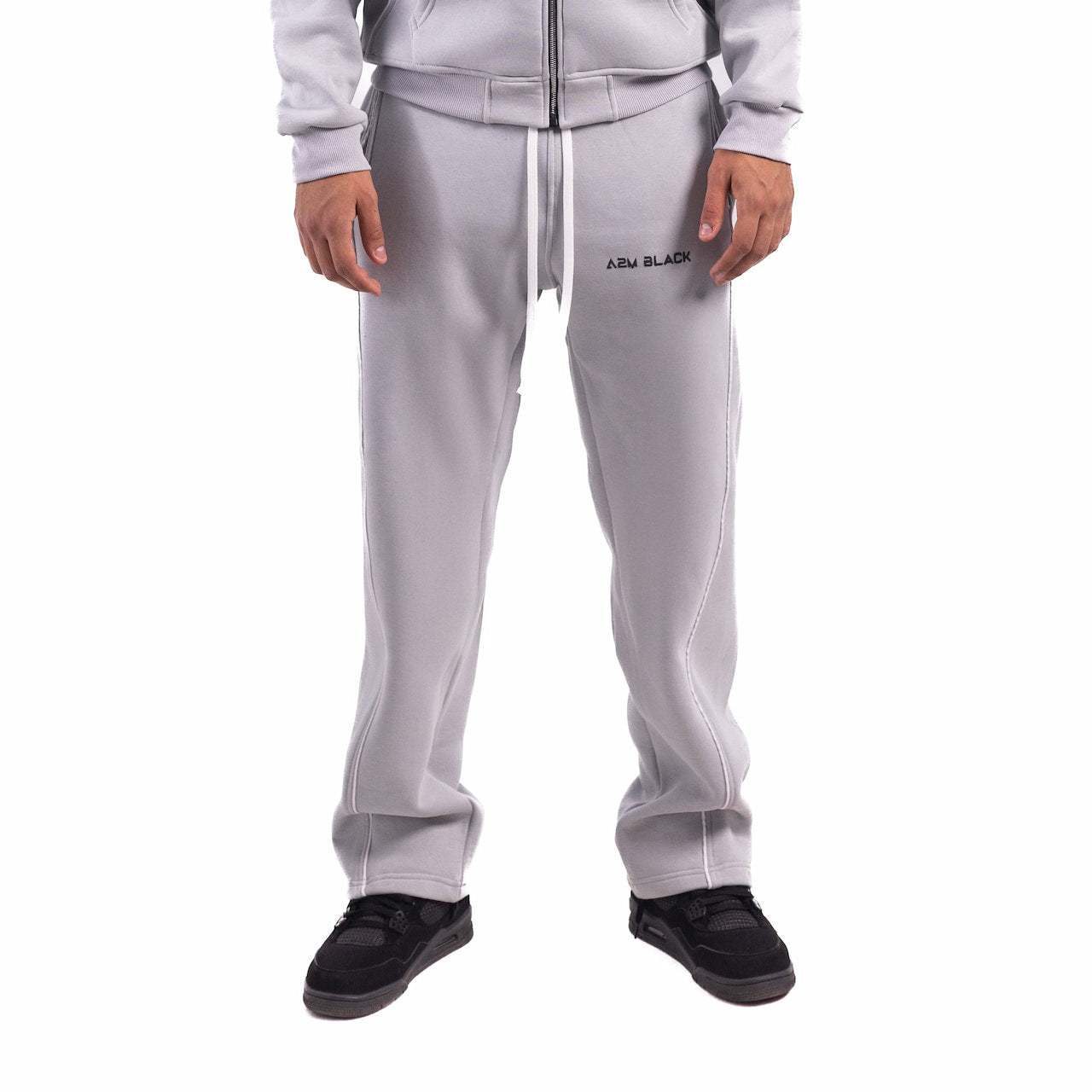 Soft Fog Grey Tracksuit Pants